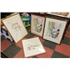 Image 1 : 4 BIG FRAMED PRINTS-DALI