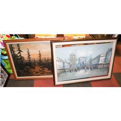 2 PAINTINGS IN FRAMES