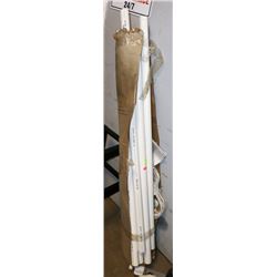 CENTRAL VACUUM INSTALL SYSTEM WITH PIPES, FITTINGS