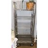 Image 1 : STAINLESS STEEL CART ON CASTORS, 5 LEVELS