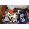 Image 1 : ESTATE PALLET WITH ASSORTED TOOLS AND HOUSEHOLD