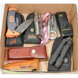 BOX OF 8 POCKET KNIVES