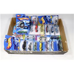 BOX OF 20 HOT WHEELS COLLECTOR CARS