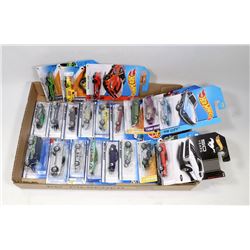 BOX OF 20 HOT WHEELS COLLECTOR CARS