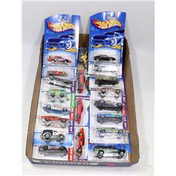 BOX OF 20 HOT WHEELS COLLECTOR CARS