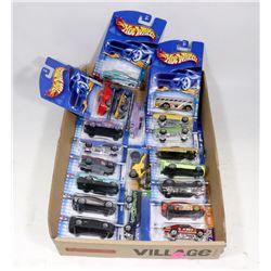 BOX OF 20 HOT WHEELS COLLECTOR CARS