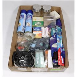 BOX W/LOTS OF NEW PRODUCTS INCL. CARPET