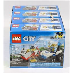 4 NEW LEGO CITY POLICE ATV BUILDING KITS
