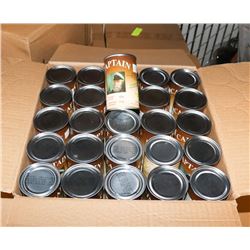 CASE OF 50 CAPTAIN MACKEREL CANNED FISH.