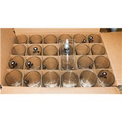 CASE OF 24 TALL BIG ROCK BEER GLASSES