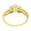 Image 3 : 14k Yellow Gold Petite 0.42 ctw Round Diamond Engagement Ring w/ Channel Accents