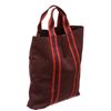 Image 2 : Hermes Burgundy Canvas Vertical Sac Fourre Tote Bag