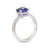 Image 4 : 2.55 ctw Blue Sapphire and Diamond Ring - Platinum