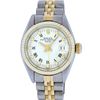 Image 2 : Rolex Ladies 2 Tone 14K White Index 26MM Fluted Datejust Wristwatch