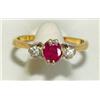 Image 1 : Ladies' ruby and diamond ring
