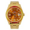 Image 1 : Rolex 39MM Masterpiece With ORANGE Dial Model #86348SAJOR