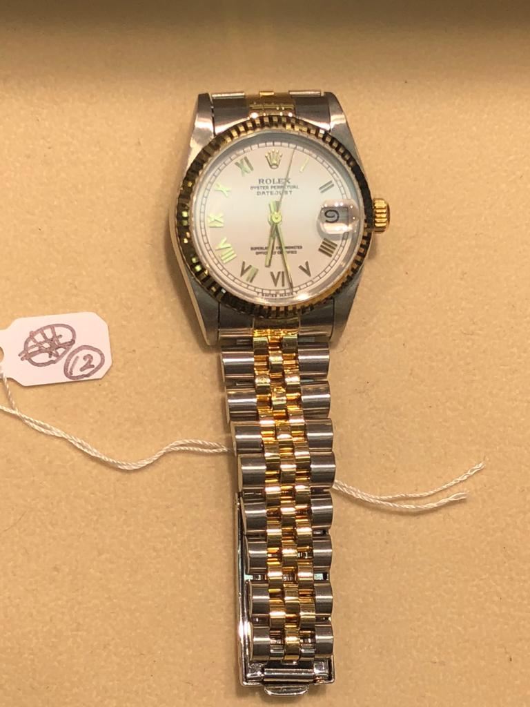 ROLEX MID-SIZE DATEJUST 68273 TWO-TONE
