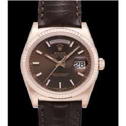 Rolex Day Date 36 RG on Strap Model #118135