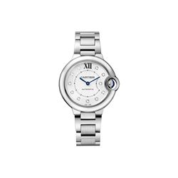 Cartier 33MM BB SS with Diamond Dial Model #WE902074