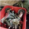 Image 2 : RED BUCKET W/ 7 SETS OF CASTORS