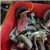 Image 3 : RED BUCKET W/ 7 SETS OF CASTORS