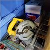Image 1 : DEWALT CIRCULAR SAW, SMALL AIR COMPRESSOR, AND ALTERNATOR