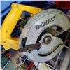 Image 2 : DEWALT CIRCULAR SAW, SMALL AIR COMPRESSOR, AND ALTERNATOR