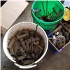 Image 2 : LOT OF ORGANIZER, BUCKETS OF GRIDWALL HOOKS, BRUSHES, AND CASTERS