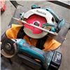 Image 2 : MAKITA CORDLESS CICULAR SAW, 2 ANGLE GRINDERS, AND 2 BATTERS - TESTED AND WORKING
