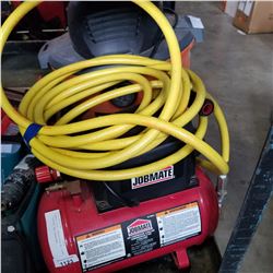 JOBMATE AIR COMPRESSOR W/ HOSE - TESTED AND WORKING