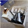 Image 1 : BOX OF NEW EXHUAST CLAMPS, CASKETS, ETC