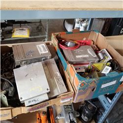 3 BOXES OF AUTOMOTIVE COMPUTERS AND ELECTRONICS