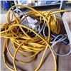 Image 1 : APPROX 80 FOOT EXTENSION CORD AND TROUBLE LIGHT EXTENSION CORD