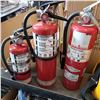 Image 1 : 3 FIRE EXTINGUISHERS - ALL CHARGED