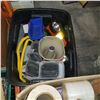 Image 2 : 2 TOTES AND BOX OF SHOP SUPPLIES