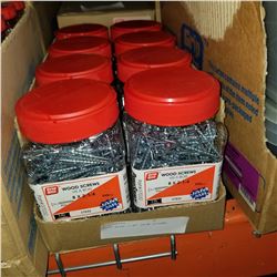 CASE OF 8 X 2-1/2" WOOD SCREWS