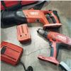 Image 3 : 3 HILTI CORDLESS TOOLS W/ BATTERY CHARGER AND BAG