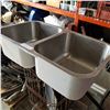 Image 1 : STAINLESS DOUBLE SINK