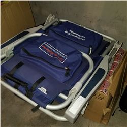 2 FOLDING CHAIRS W/ COOLER POCKET