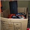 Image 1 : BOX OF POWER BARS AND EXTENSION CORDS