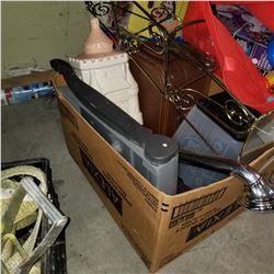 PAPER SLICER, POPCORN MAKER, VINTAGE CASE, AND COOKIE JAR