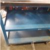 Image 2 : BLUE ROLLING 3-TIER SHOP CART