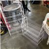 Image 3 : 2 WHITE WIRE SHOE SHELFS