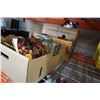 Image 1 : 3 COFFEE POTS, SCALE, WOOD CRATES, GLASS MASON JARS, AND KITCHEN ITEMS