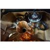 Image 3 : REPRODUCTION TEAPOT AND COFFEE POT W/ COPPER PITCHES