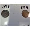 Image 3 : 6 1 CENT COINS 1931-1936