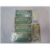 Image 1 : 4 CANADIAN 1967 1 DOLLAR BILLS AND 1 CANADIAN 1973 1 DOLLAR BILL