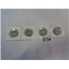 Image 1 : 4 CANADIAN SILVER DOLLARS 1968-1971