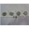 Image 1 : 4 CANADIAN SILVER DOLLARS 1976, 1980, 1982, 1984