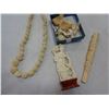 Image 2 : CORAL TURQOUISE AND BONE JEWELLERY
